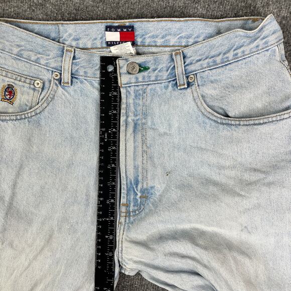 Tommy Hilfiger Jeans Mens 35x30 Light Wash Straight Leg Vintage Denim - Picture 5 of 11